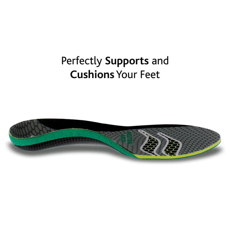 Sof Sole mens Neutral Arch Unisex FIT Support Insoles, Grey, Women s 11-12 Men 9-10 US - Image 3